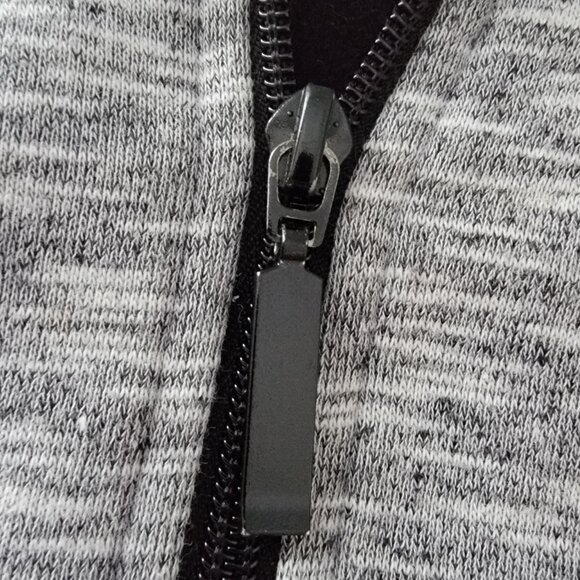 Women's Full-Zip Athletic Jacket Heather Gray & Black - Picture 7 of 14